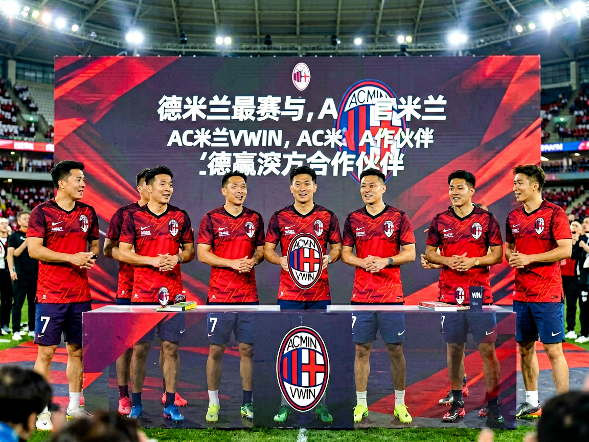 德赢与AC米兰官方合作签约仪式现场